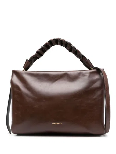 Coccinelle Padded Crossbody Bag In Brown