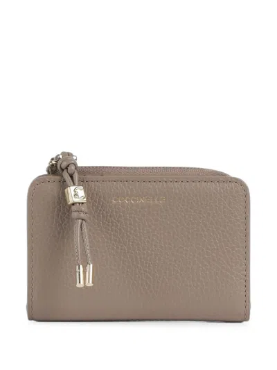 Coccinelle Pansy Pebbled Wallet In Purple
