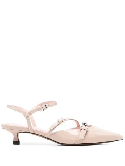 Coccinelle Patent Pumps In Blanco