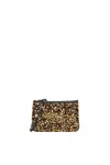 Coccinelle Pearl Sequin Gold Black Crossbody Bag