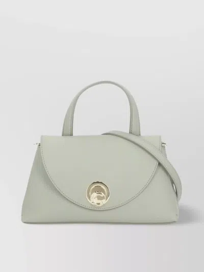 Coccinelle Pebbled Leather Shoulder Bag In Green
