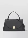 Coccinelle Pebbled Leather Shoulder Bag With Gold Hardware