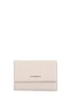 Coccinelle Metallic Soft Wallet In Pink