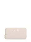 Coccinelle Metallic Soft Wallet In Pink