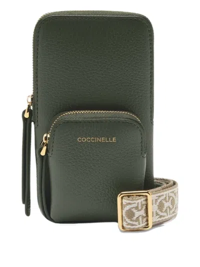 Coccinelle Pixie Zip Phone Case In Green