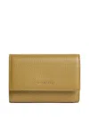 Coccinelle Press-stud-fastening Wallet In Green