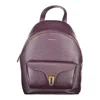 Coccinelle Purple Leather Women Women's Backpack In Purple