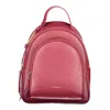 Coccinelle Purple Leather Women Women's Backpack In Multi