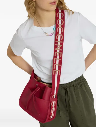 Coccinelle Raquel Bucket Bag In Red