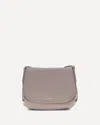 Coccinelle Rebekka Flap-detail Leather Shoulder Bag In Gray