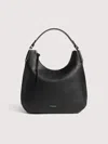 Coccinelle Malory Grained-leather Shoulder Bag In Black