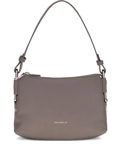 Coccinelle Rebekka Zip-fastening Top-handle Shoulder Bag In Brown