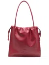 Coccinelle Logo Embossed Drawstring Tote Bag