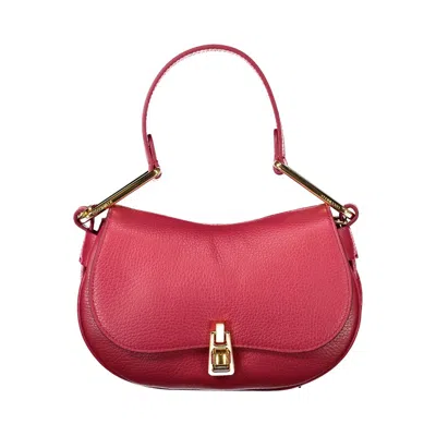 COCCINELLE RED LEATHER HANDBAG