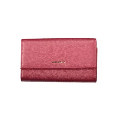 Coccinelle Red Leather Women Wallet In Pink