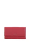 Coccinelle Metallic Soft Wallet In Red