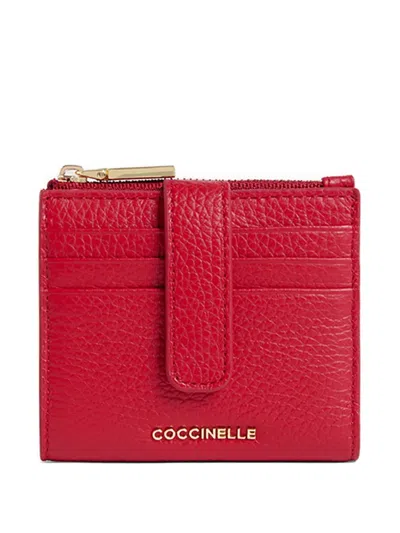 Coccinelle Red Zip-up Wallet