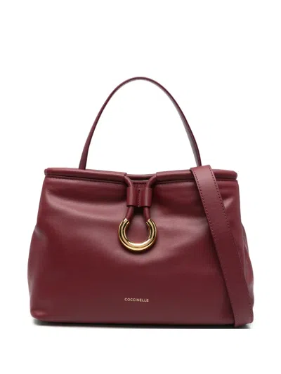 Coccinelle Ring-detail Tote Bag In Red