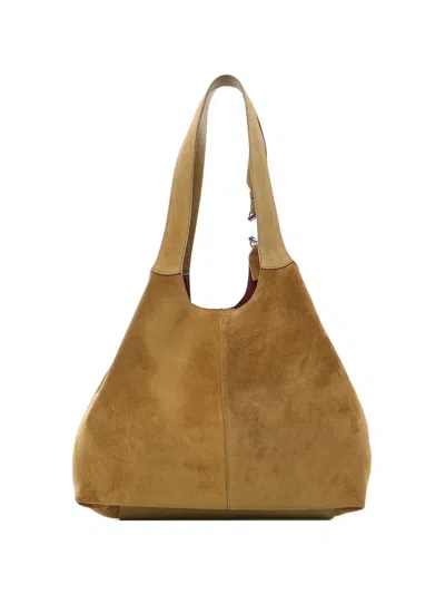Coccinelle Ring-embellished Tote Bag In Brown