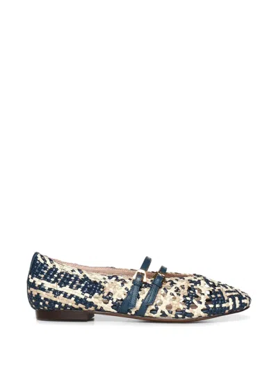 Coccinelle Risako Woven-design Strappy Ballet Flats In Multi