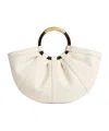 Coccinelle Medium Shell Ring-handle Tote Bag In White