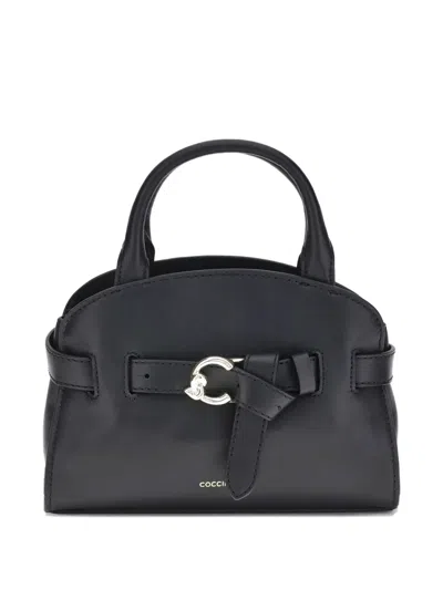 Coccinelle Sabine Buckle-detail Top-handle Tote Bag In Black