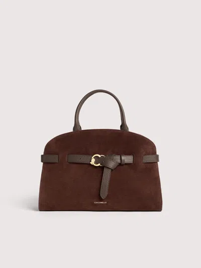 COCCINELLE SABINE SUEDE BIMATERIAL MEDIUM