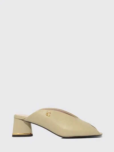 Coccinelle C-everyday Leather Mules In Nude