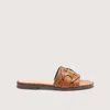 Coccinelle Flat Sandals  Woman Color Leather In Brown