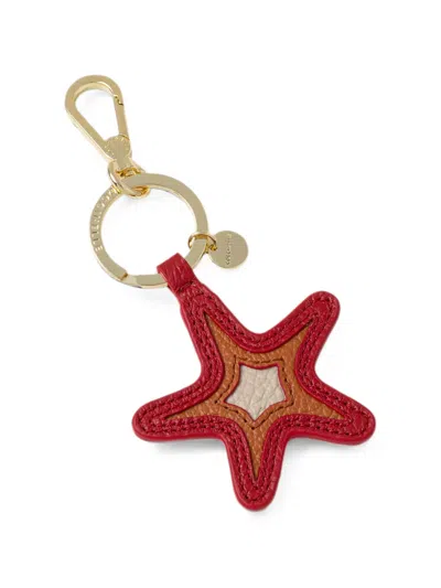 Coccinelle Shell Marine-star Keyring In Red