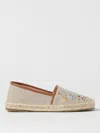 Coccinelle Espadrilles Praia Lencos Embroidery In Gnawed Blue