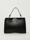 Coccinelle Shoulder Bag With Detachable Strap And Top Handle In Black