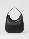 Coccinelle Malory Grained-leather Shoulder Bag In Black