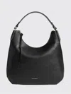 Coccinelle Malory Grained-leather Shoulder Bag In Black