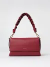 Coccinelle Borsa A Spalla In Pelle Double Boheme Grana Double Small In Burgundy