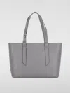 Coccinelle Malory Logo Stamp Large Shoulder Bag In Grey