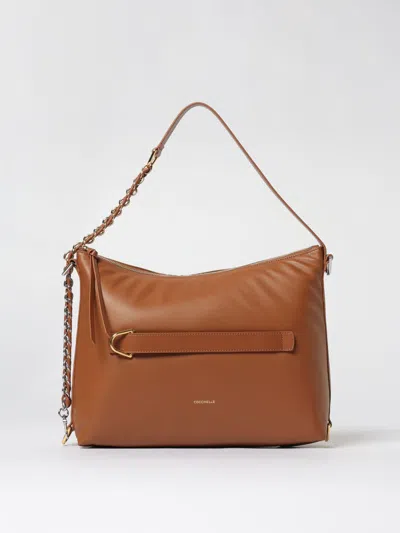 Coccinelle Shoulder Bag  Woman Color Leather In Brown