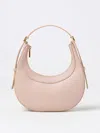 Coccinelle Whisper Logo Stamp Shoulder Bag In Pink