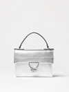 Coccinelle Arlettis Silver Maxi Grain Bag In Silver