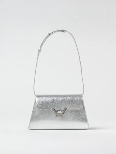 Coccinelle Shoulder Bag  Woman Color Silver In Silver