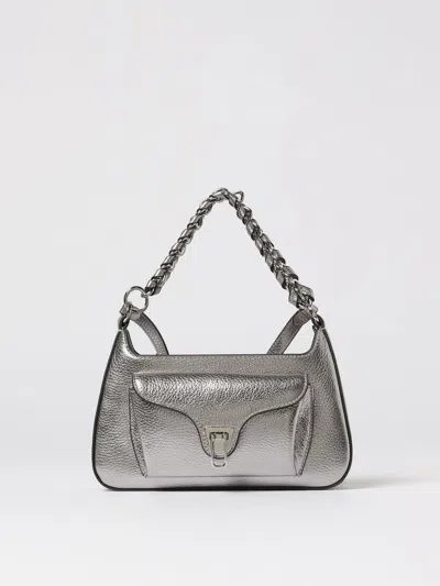 Coccinelle Shoulder Bag  Woman Color Steel In Gray