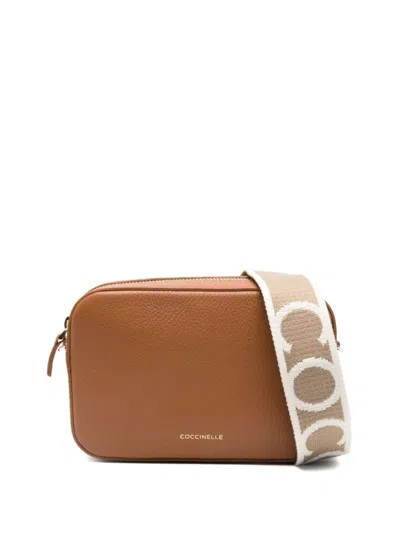 Coccinelle Shoulder Bag In Marrone