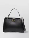 Coccinelle Shoulder Bag With Detachable Strap And Top Handle In Black