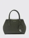 Coccinelle Top Handle Logo Charm Tote Bag In Green