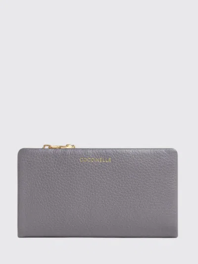 Coccinelle Shoulder Bag Woman Color Blue In Gray