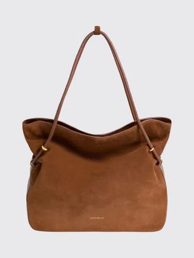 Coccinelle Shoulder Bag Woman Color Brown In Pattern