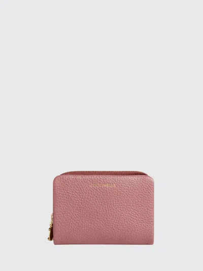 Coccinelle Medium C-me Grained Leather Wallet In Purple