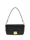 Coccinelle Large C-me Lock Shoulder Bag In Black