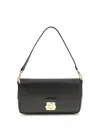 Coccinelle Large C-me Lock Shoulder Bag In Black