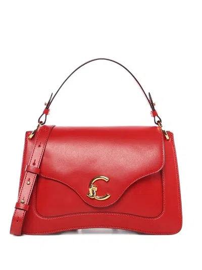 Coccinelle C-me Foldove Top Medium Tote Bag In Red